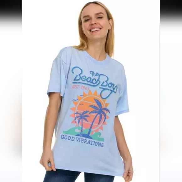 ☀️🌴🌊EUC The Beach Boys "The Beach Boys Est 1961 Good Vibrations Graphic" Large - Picture 1 of 8